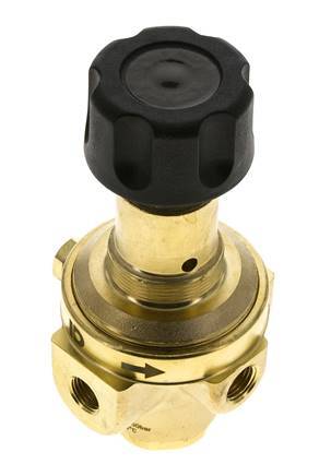 Pressure Regulator G1/4'' 490 l/min 2.0-30.0bar/29-435psi Brass Gases Liquids