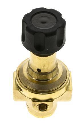 Pressure Regulator G1/4'' 490 l/min 2.0-30.0bar/29-435psi Brass Gases Liquids