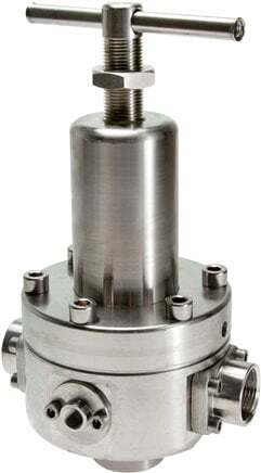 Pressure Regulator G1'' 8000 l/min 0.5-8.0bar/7-116psi Stainless Steel Aggressive Gasses