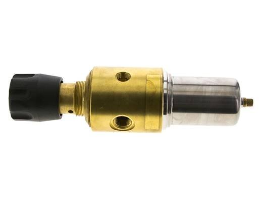 Filter-Regulator G3/8'' 800 l/min 0.2-3.0bar/3-44psi Manual Brass/Stainless Steel