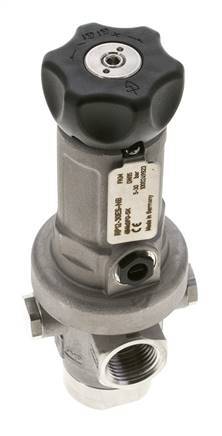 Precision Pressure Regulator G1/2'' 1900 l/min 5.0-30.0bar/72-435psi Stainless Steel Gases Liquids