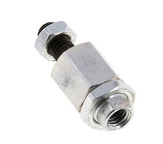 Floating Joint M6 for Cylinder Zinc plated steel