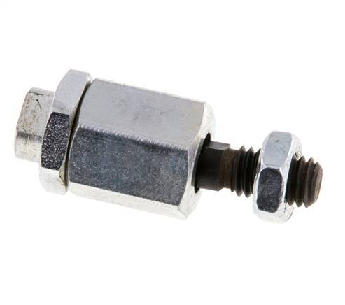 Floating Joint M6 for Cylinder Zinc plated steel