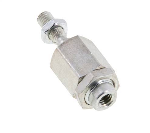 Floating Joint M5 for Cylinder Zinc plated steel