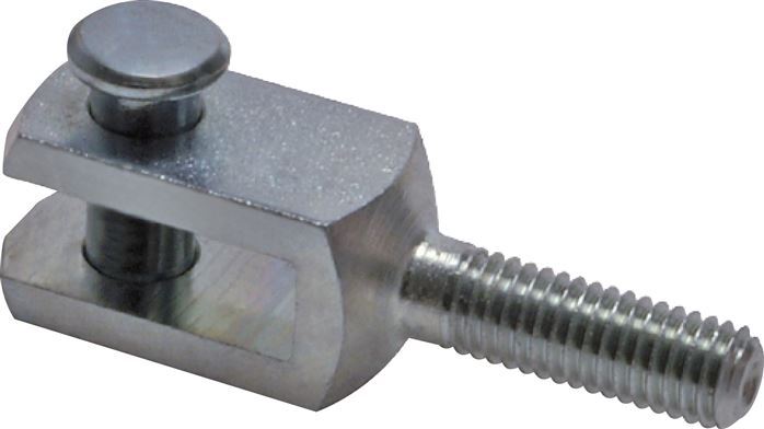 Clevis Rod-end Pin M12 Male Zinc plated steel | Tameson.com