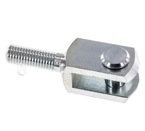 Clevis Rod-end Pin M12 Male Zinc plated steel | Tameson.com