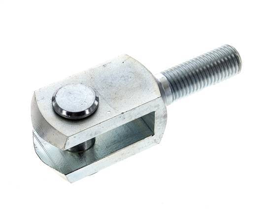 Clevis Rod-end Pin M20 Male Zinc plated steel