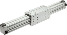 Rodless Cylinder 50-200mm - Magnetic - Damping - Double Guide