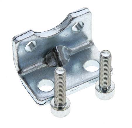 Foot Mount 20 mm ISO 21287 Zinc plated steel