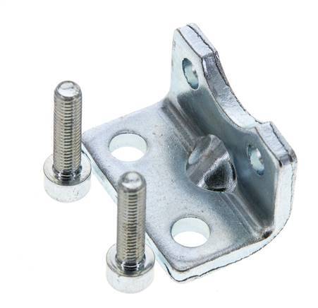 Foot Mount 20 mm ISO 21287 Zinc plated steel