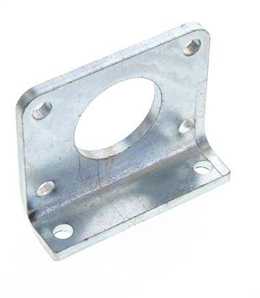 Foot Mount 63 mm Round Zinc plated steel