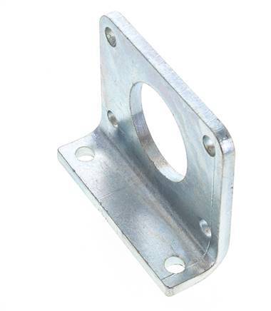 Foot Mount 63 mm Round Zinc plated steel