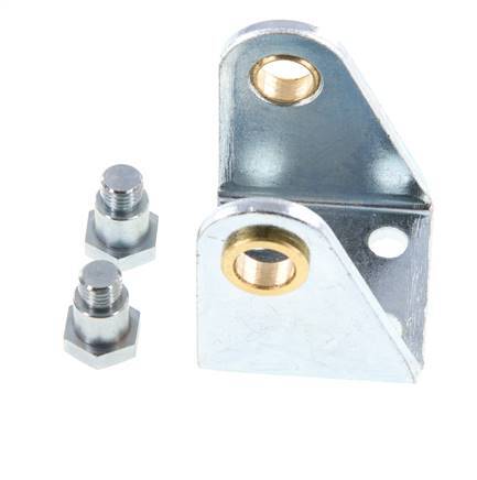 Swivel Fixation for 32 mm Round Cylinder Zinc plated steel