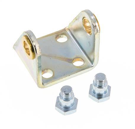 Swivel Fixation for 40 mm Round Cylinder Zinc plated steel