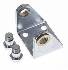 Swivel Fixation for 50 mm Round Cylinder Zinc plated steel