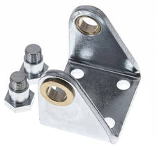 Swivel Fixation for 50 mm Round Cylinder Zinc plated steel