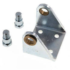 Swivel Fixation for 63 mm Round Cylinder Zinc plated steel