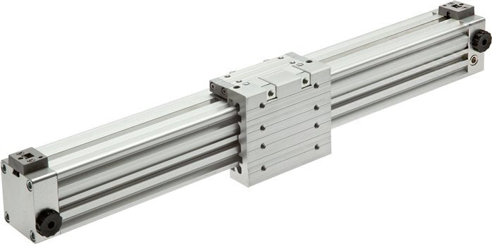 Rodless Cylinder 40-1800mm - Magnetic - Damping - Short Guide - Single Guide