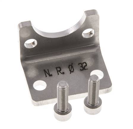 Foot Mount 32 mm ISO 15552 Stainless steel 316 (1.4401)