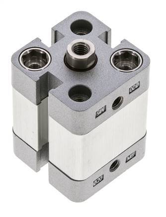 ISO 21287 Compact Double Acting Cylinder 20-10mm - Magnetic