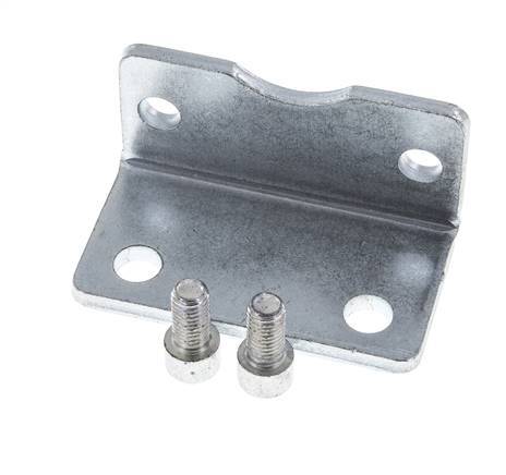 Foot Mount 80 mm ISO 15552 ISO 21287 Zinc plated steel
