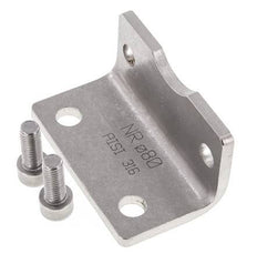 Foot Mount 80 mm ISO 15552 Stainless steel 316 (1.4401)