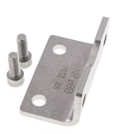 Foot Mount 80 mm ISO 15552 Stainless steel 316 (1.4401)