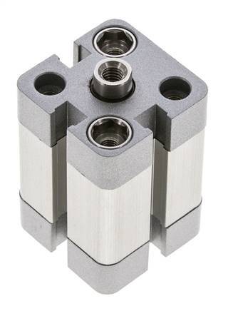 ISO 21287 Compact Double Acting Cylinder 20-15mm - Magnetic