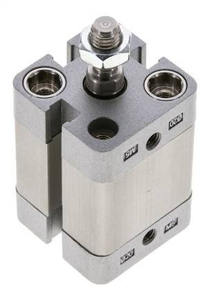 ISO 21287 Compact Double Acting Cylinder 20-15mm - Magnetic - Male Rod