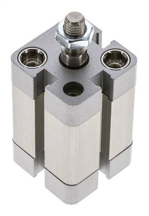 ISO 21287 Compact Double Acting Cylinder 20-20mm - Magnetic - Male Rod