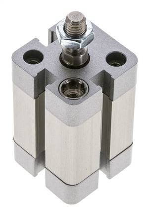 ISO 21287 Compact Double Acting Cylinder 20-20mm - Magnetic - Male Rod