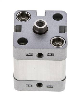 ISO 21287 Compact Double Acting Cylinder 25-10mm - Magnetic