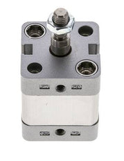 ISO 21287 Compact Double Acting Cylinder 25-10mm - Magnetic - Male Rod