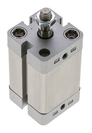 ISO 21287 Compact Double Acting Cylinder 25-30mm - Magnetic - Male Rod