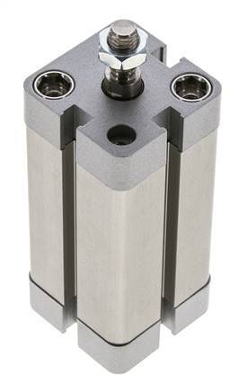 ISO 21287 Compact Double Acting Cylinder 25-50mm - Magnetic - Male Rod