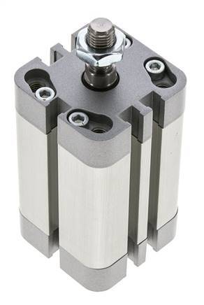 ISO 21287 Compact Double Acting Cylinder 32-40mm - Magnetic - Male Rod