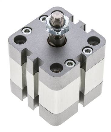 ISO 21287 Compact Double Acting Cylinder 40-10mm - Magnetic - Male Rod