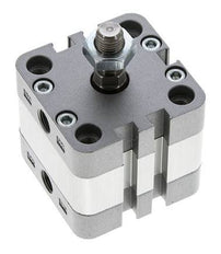 ISO 21287 Compact Double Acting Cylinder 40-5mm - Magnetic - Male Rod