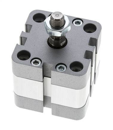 ISO 21287 Compact Double Acting Cylinder 40-5mm - Magnetic - Male Rod