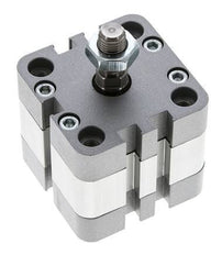 ISO 21287 Compact Double Acting Cylinder 40-5mm - Magnetic - Male Rod