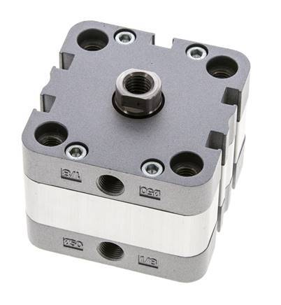 ISO 21287 Compact Double Acting Cylinder 50-5mm - Magnetic