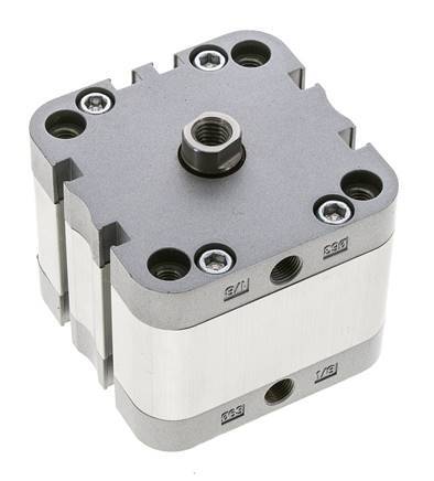 ISO 21287 Compact Double Acting Cylinder 63-15mm - Magnetic