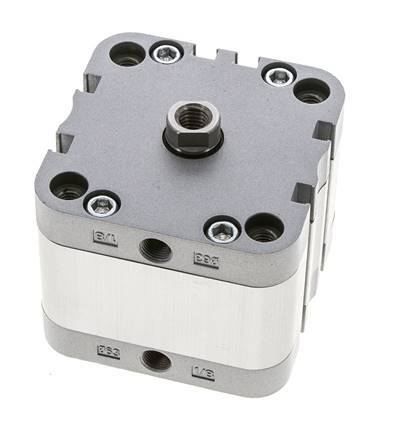 ISO 21287 Compact Double Acting Cylinder 63-15mm - Magnetic