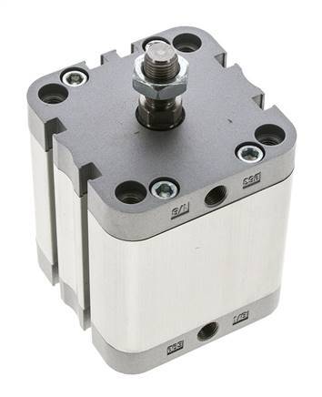 ISO 21287 Compact Double Acting Cylinder 63-40mm - Magnetic - Male Rod