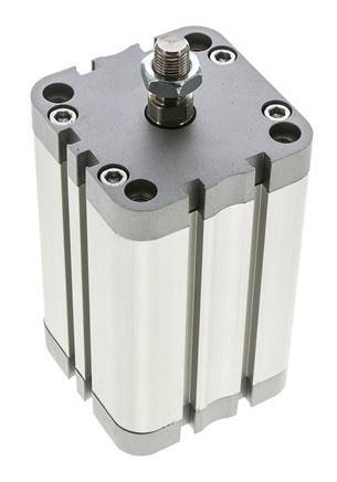 ISO 21287 Compact Double Acting Cylinder 63-80mm - Magnetic - Male Rod