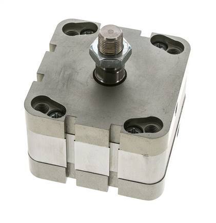 ISO 21287 Compact Double Acting Cylinder 80-10mm - Magnetic - Male Rod