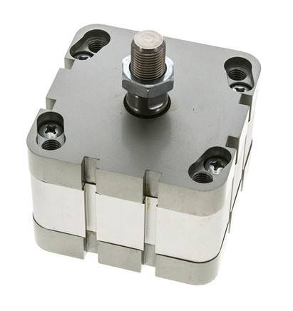 ISO 21287 Compact Double Acting Cylinder 80-15mm - Magnetic - Male Rod