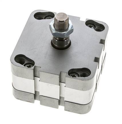 ISO 21287 Compact Double Acting Cylinder 80-5mm - Magnetic - Male Rod