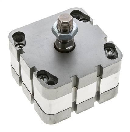 ISO 21287 Compact Double Acting Cylinder 80-5mm - Magnetic - Male Rod