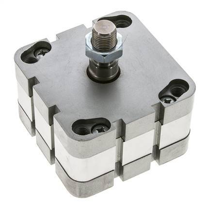 ISO 21287 Compact Double Acting Cylinder 80-5mm - Magnetic - Male Rod